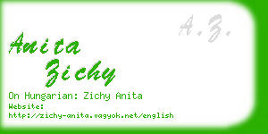 anita zichy business card